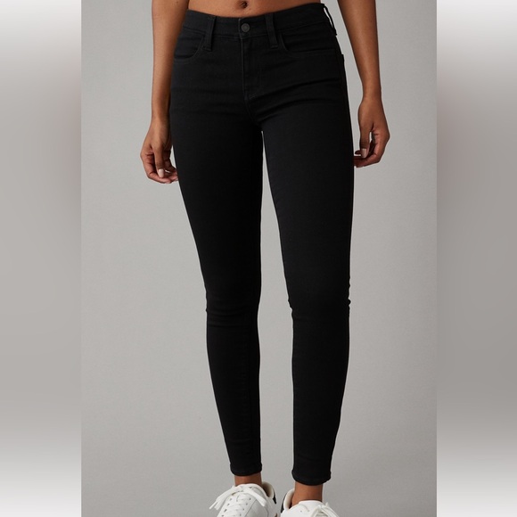 American Eagle Low Rise Jegging Onyx Black - Picture 1 of 8